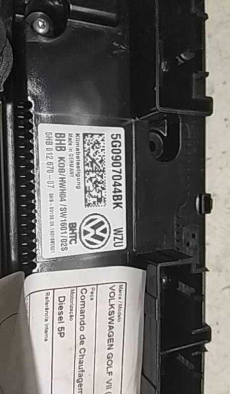 Comando de Chaufagem VOLKSWAGEN - ID S_76117