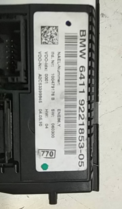 Comando de Chaufagem BMW - ID S_76671