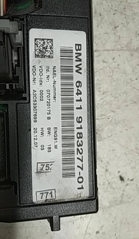 Comando de Chaufagem BMW - ID S_77425