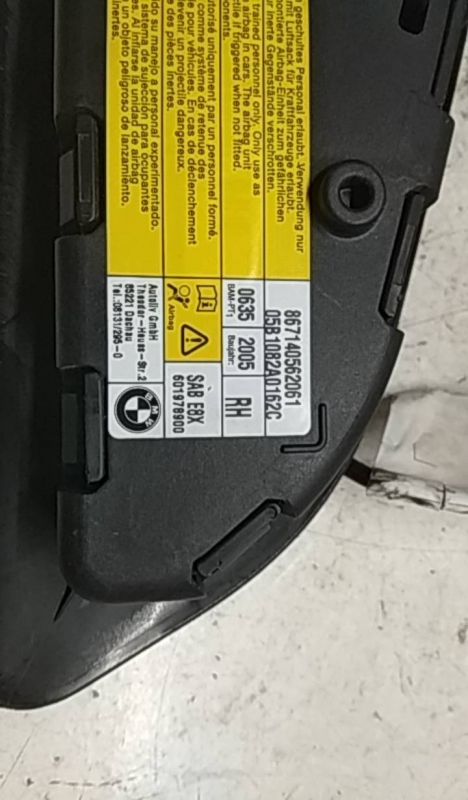 Airbag Banco Dto BMW 1 (E81) | 06 - 12 Imagem-1