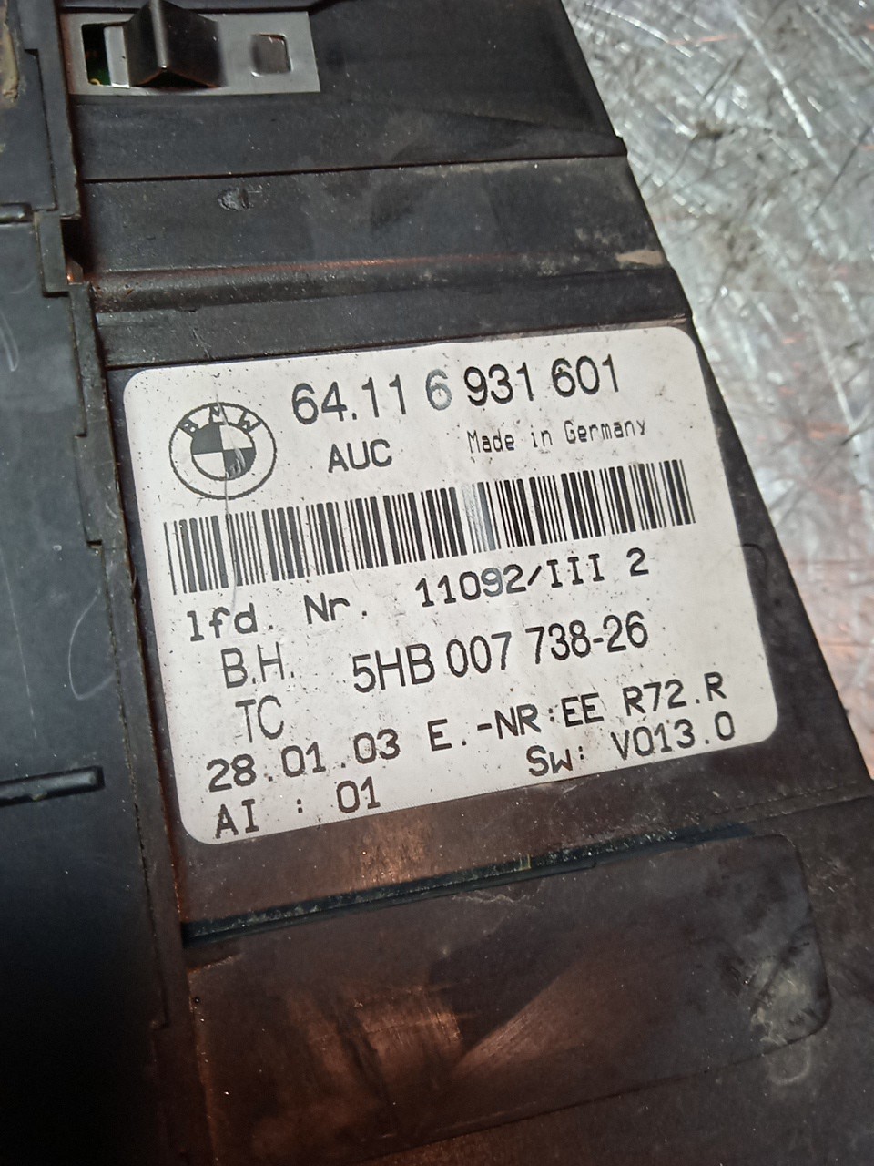 Comando Chaufage/Sofagem BMW 3 Compact (E46) | 01 - 05 Imagem-1
