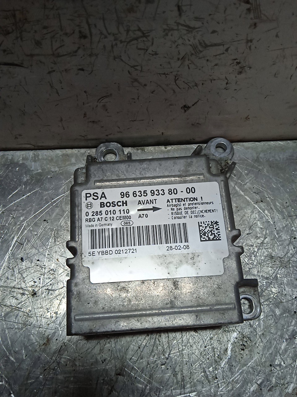 Centralina de Airbags PEUGEOT 207 (WA_, WC_) | 06 - 15 Imagem-1