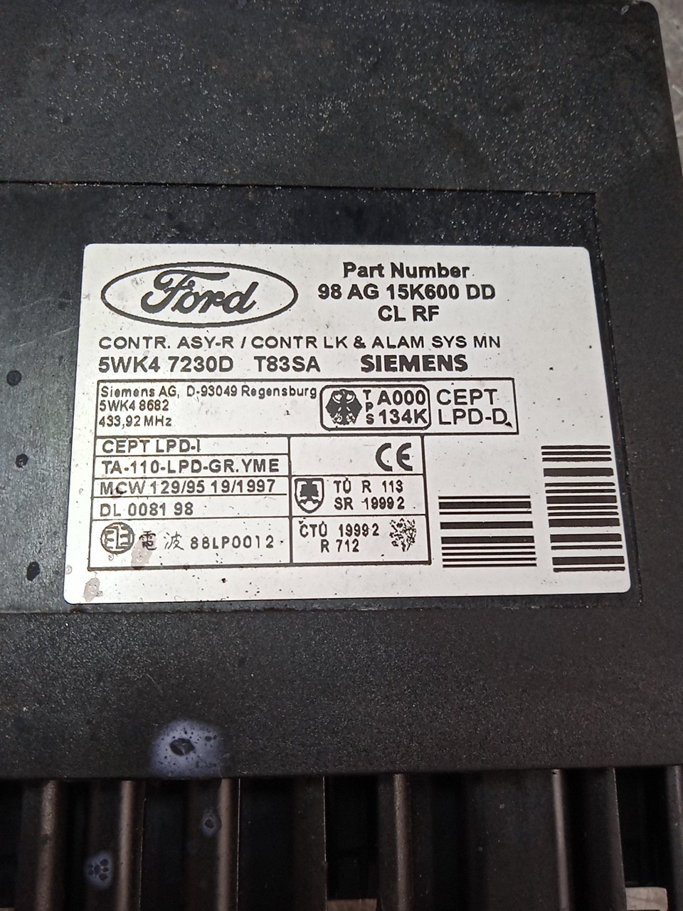 Modulo Elec Interior FORD FOCUS Caixa/Combi (DNW) | 98 - 05 Imagem-1