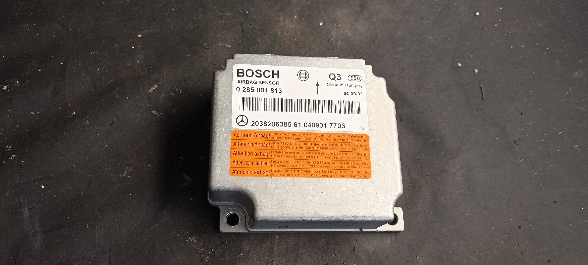 Centralita Airbags MERCEDES-BENZ C-CLASS Coupe Sport (CL203) | 01 - 11