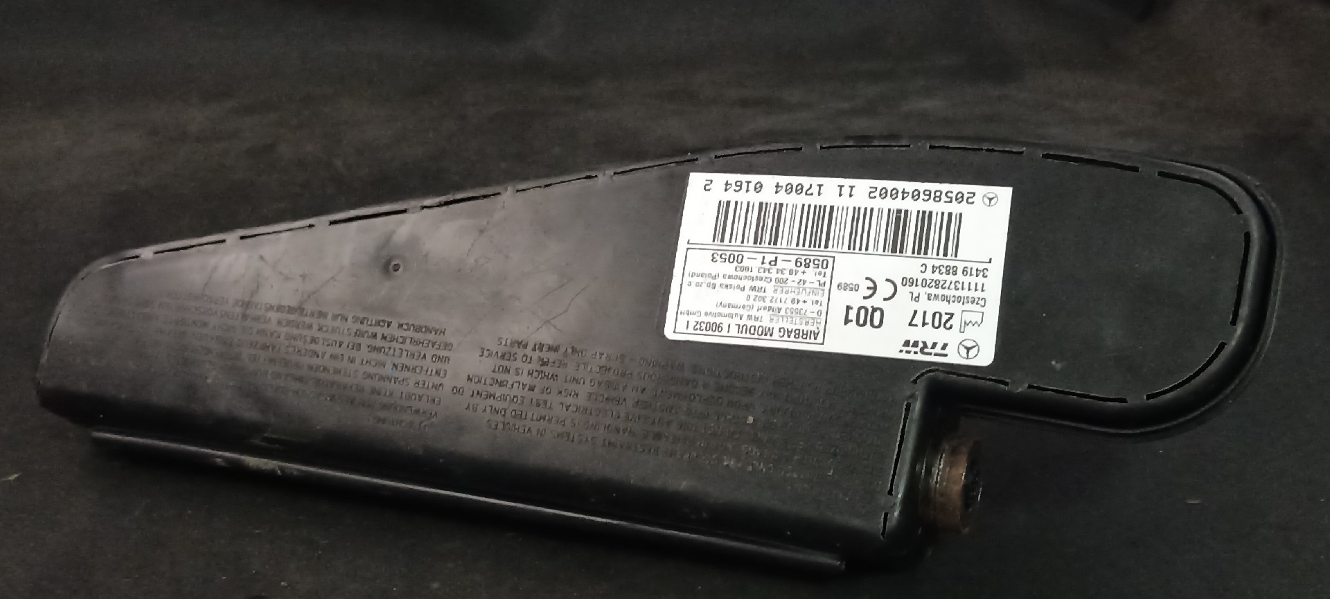 Airbag Banco MERCEDES-BENZ C-CLASS Cabriolet (A205) | 16 - 