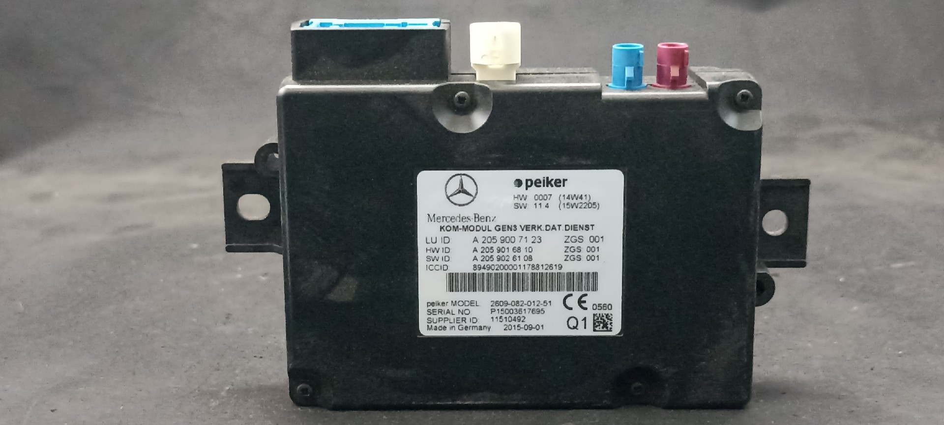 Modulo Controlo MERCEDES-BENZ C-CLASS (W205) | 13 - 