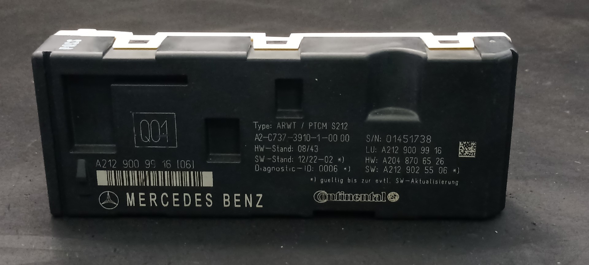 Modulo Controlo MERCEDES-BENZ E-CLASS T-Model (S212) | 09 - 16