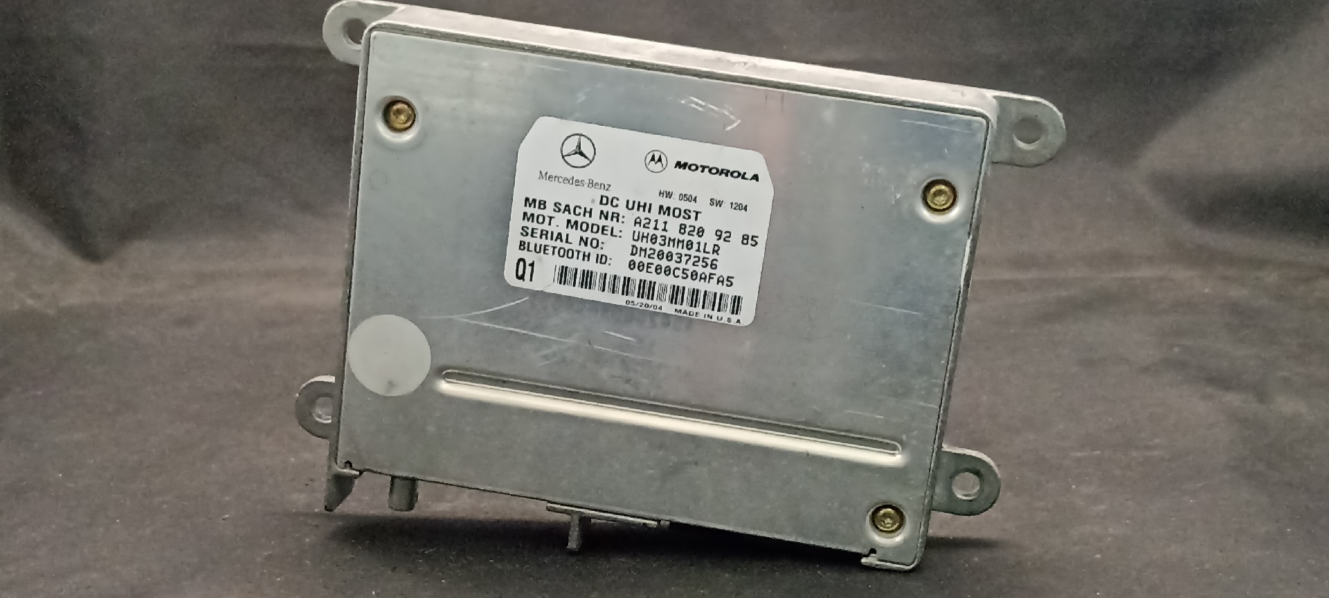 Modulo Controlo MERCEDES-BENZ E-CLASS T-Model (S211) | 03 - 09