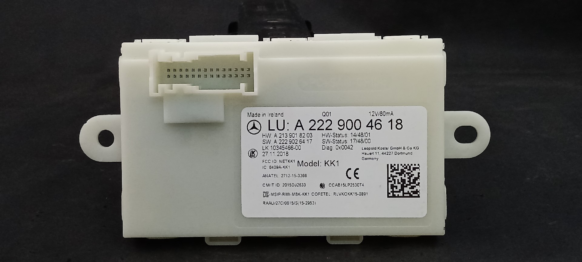 Modulo Controlo MERCEDES-BENZ E-CLASS (W213) | 16 - 
