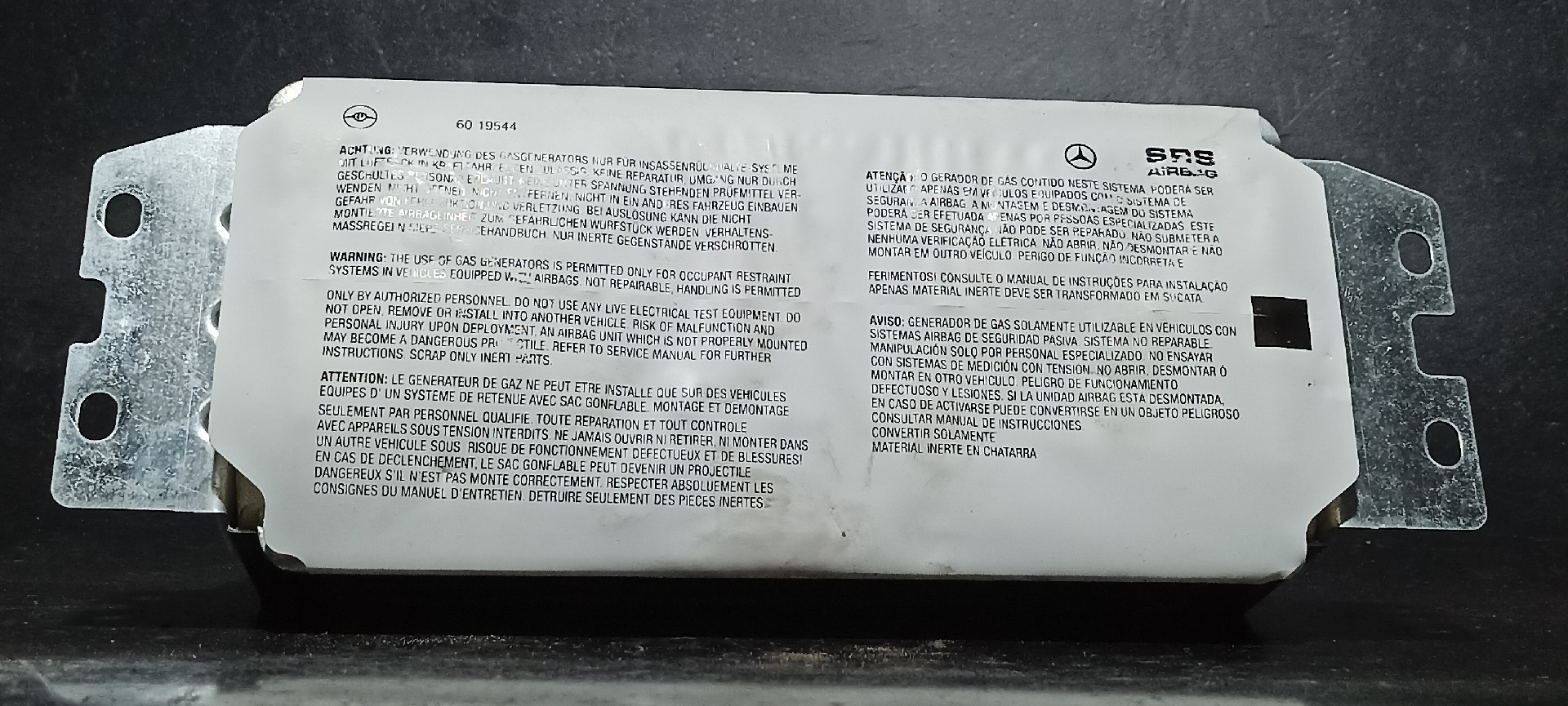 Airbag Passageiro MERCEDES-BENZ SLK (R171) | 04 - 11