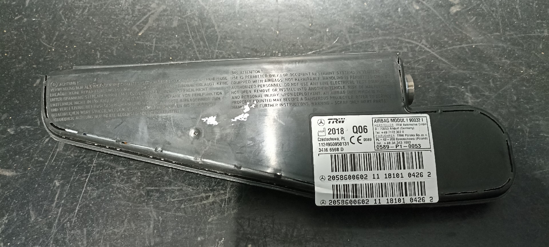 Airbag Banco MERCEDES-BENZ C-CLASS T-Model (S205) | 14 - 