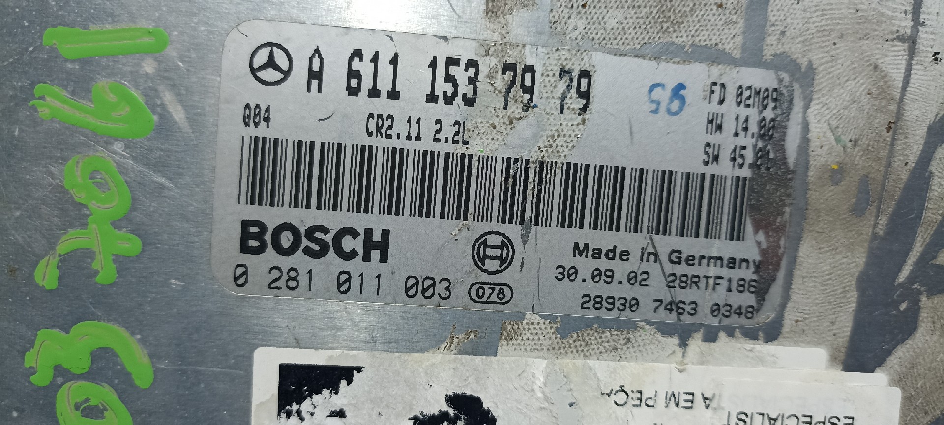 Centralina Do Motor MERCEDES-BENZ C-CLASS Coupe Sport (CL203) | 01 - 11 Imagem-2