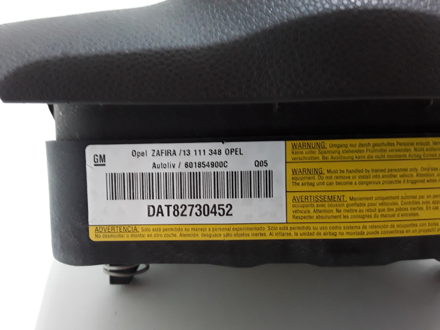 Driver Airbag OPEL ZAFIRA / ZAFIRA FAMILY B (A05) | 05 - 19 Imagem-2