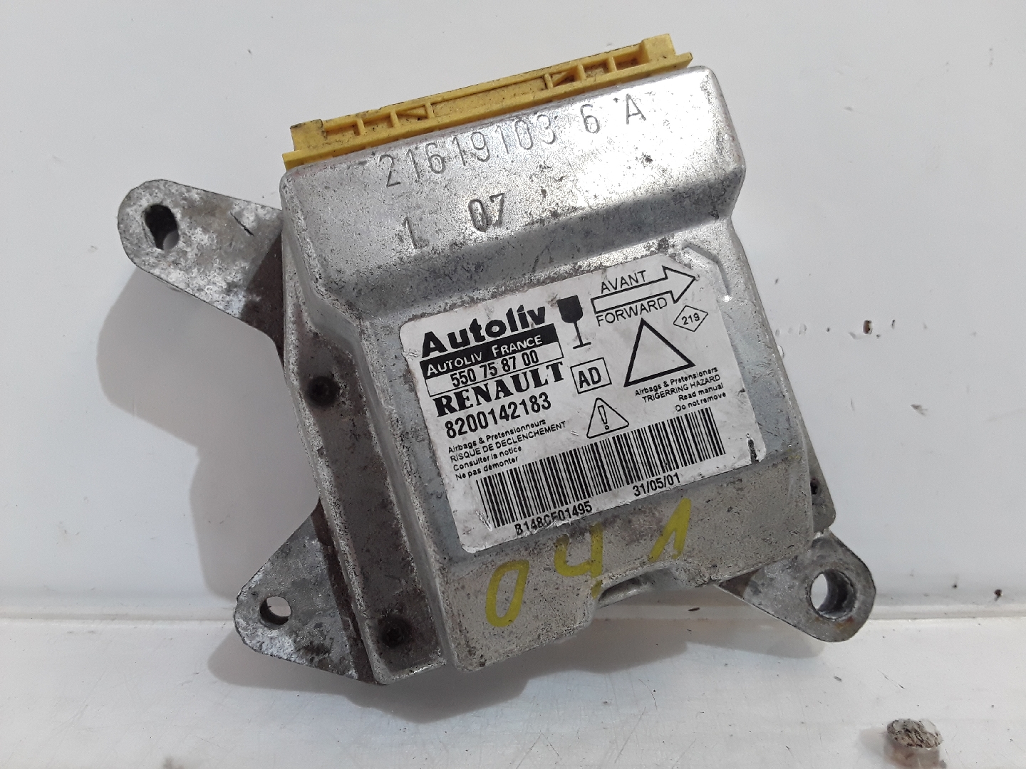 Centralina des coussins gonflables RENAULT LAGUNA II Grandtour (KG0/1_) | 01 - 07 Imagem-1