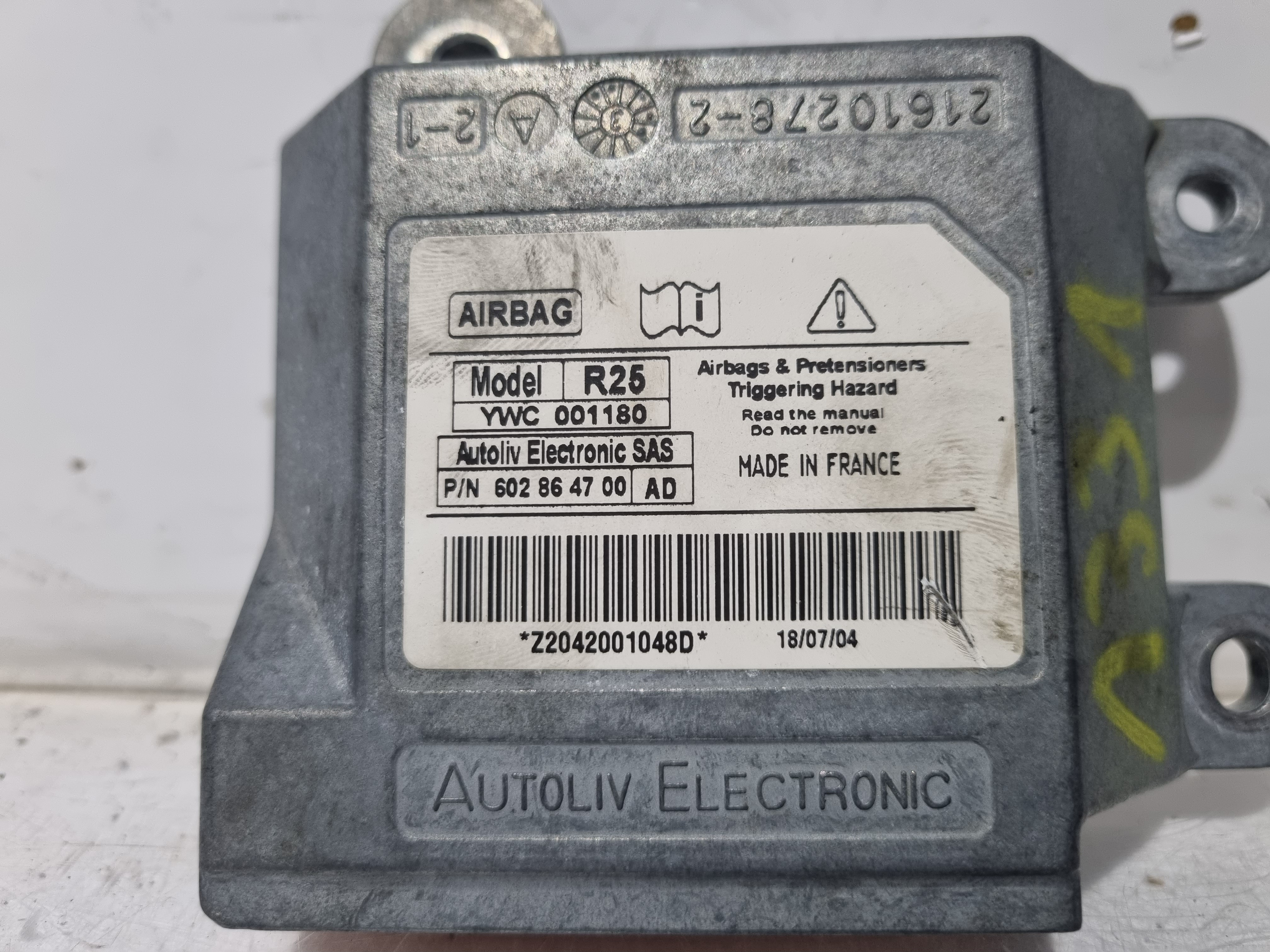 Airbag Module MG MG ZR | 01 - 05