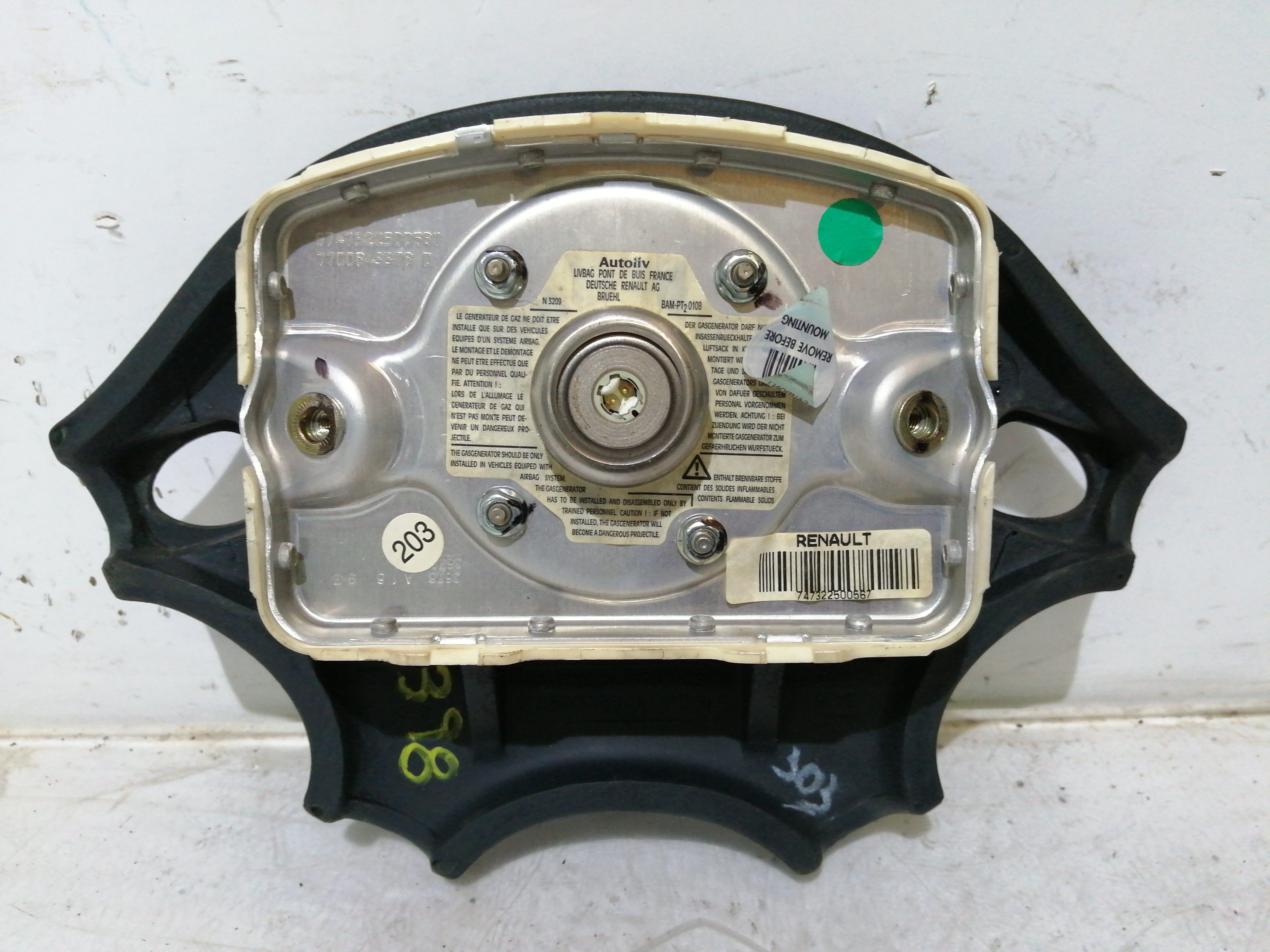 Airbag Volante RENAULT MEGANE I (BA0/1_) | 95 - 04 Imagem-1