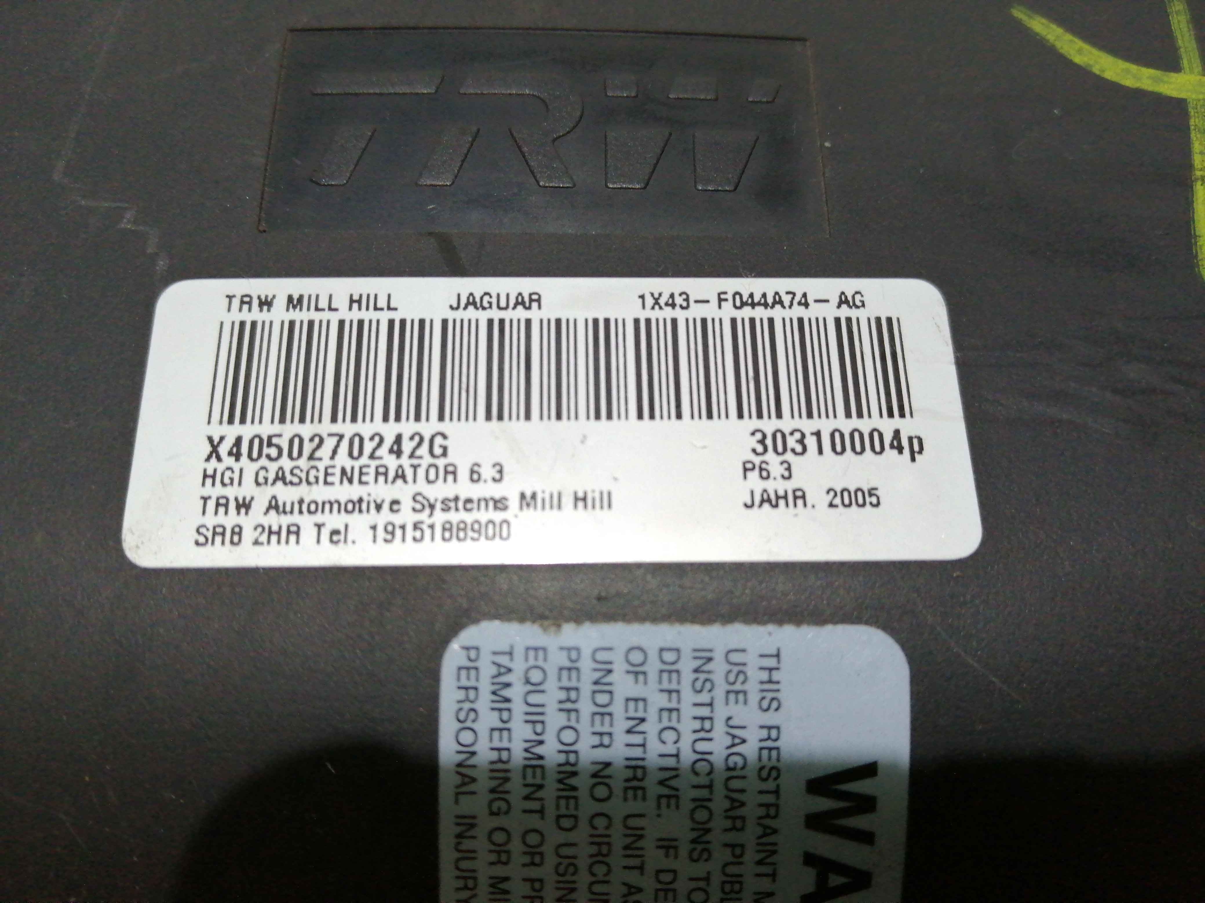 Airbag Passageiro JAGUAR X-TYPE (X400) | 01 - 09 Imagem-2