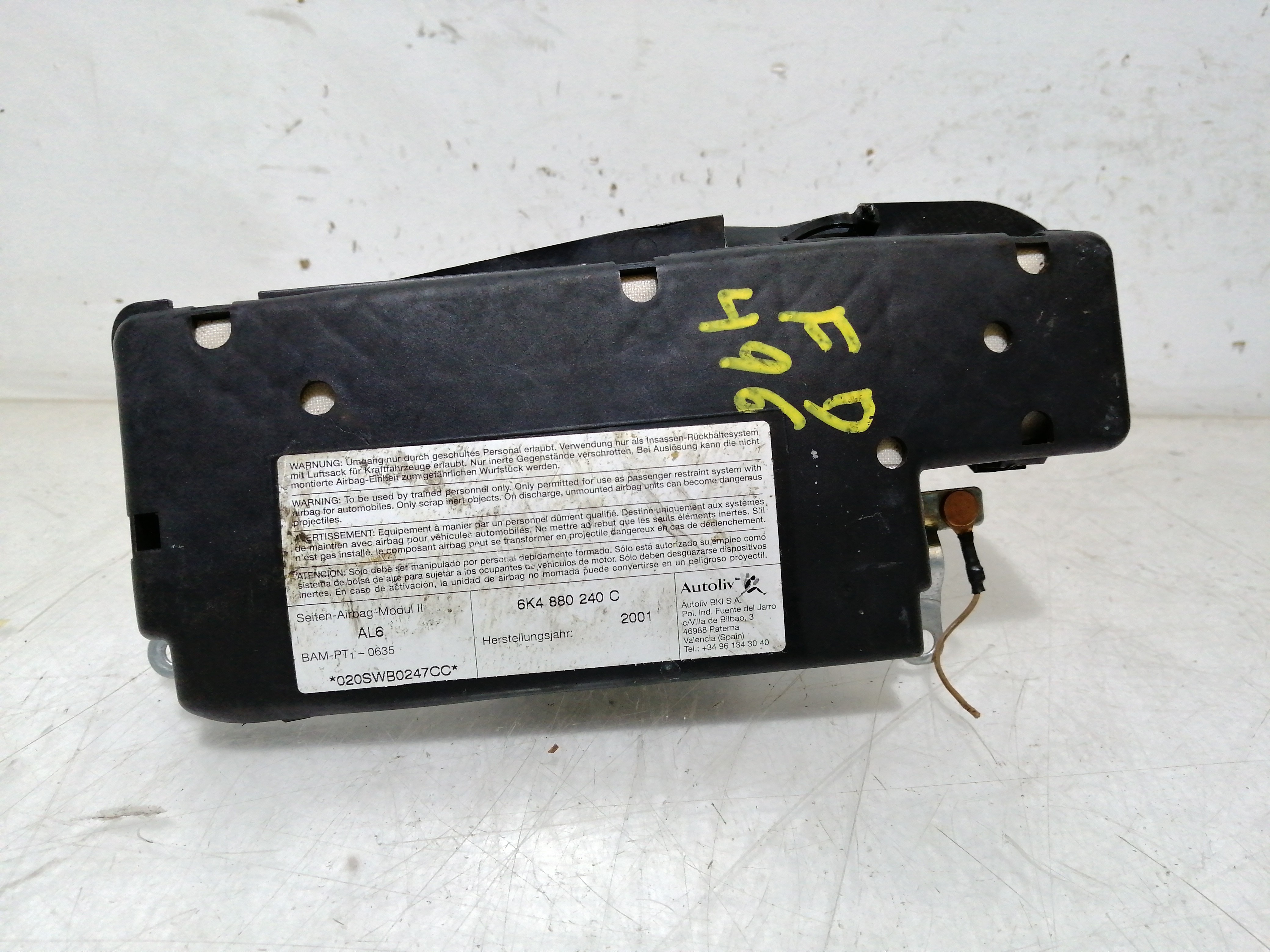 Airbag Banco Direito SEAT IBIZA III (6K1) | 99 - 02