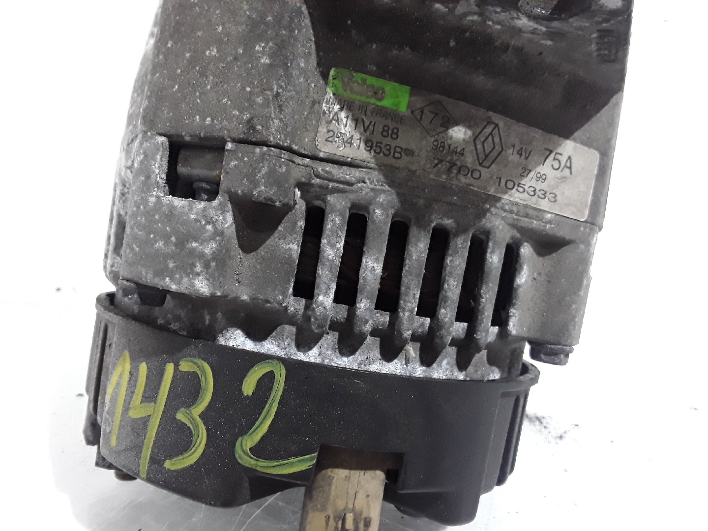 Alternador RENAULT CLIO II Caixa (SB0/1/2_) | 98 -  Imagem-3