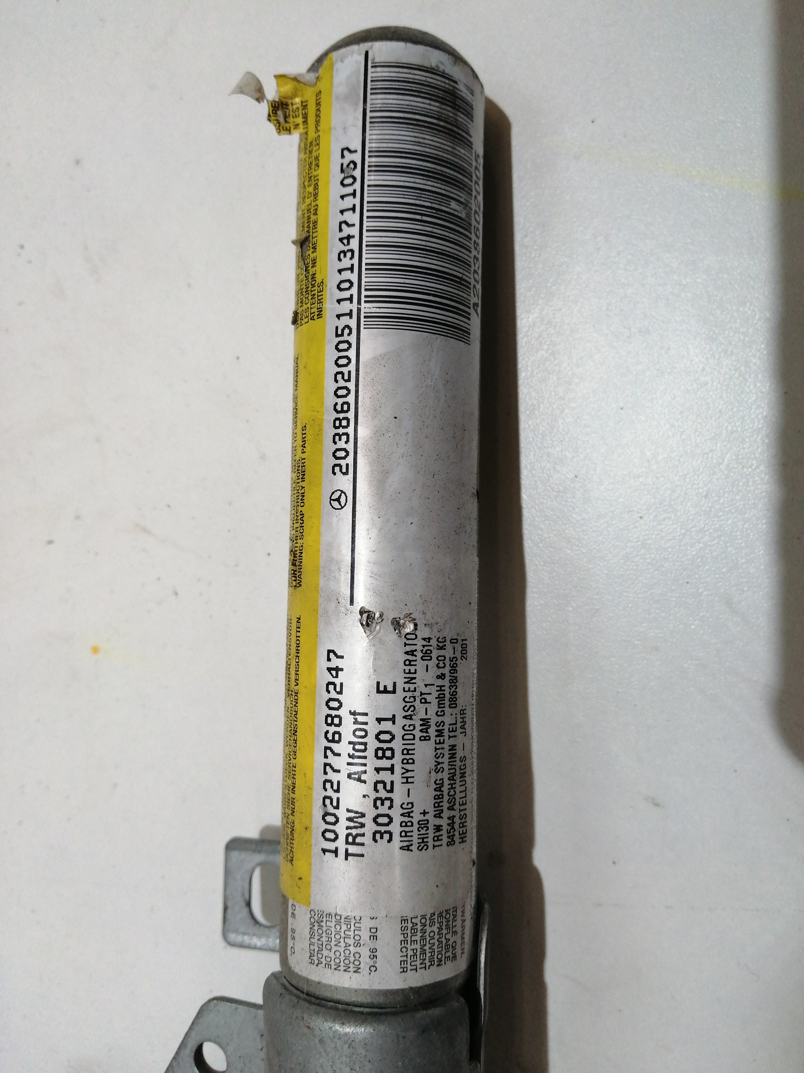 Cortina de airbag direita MERCEDES-BENZ C-CLASS Coupe Sport (CL203) | 01 - 11 Imagem-1