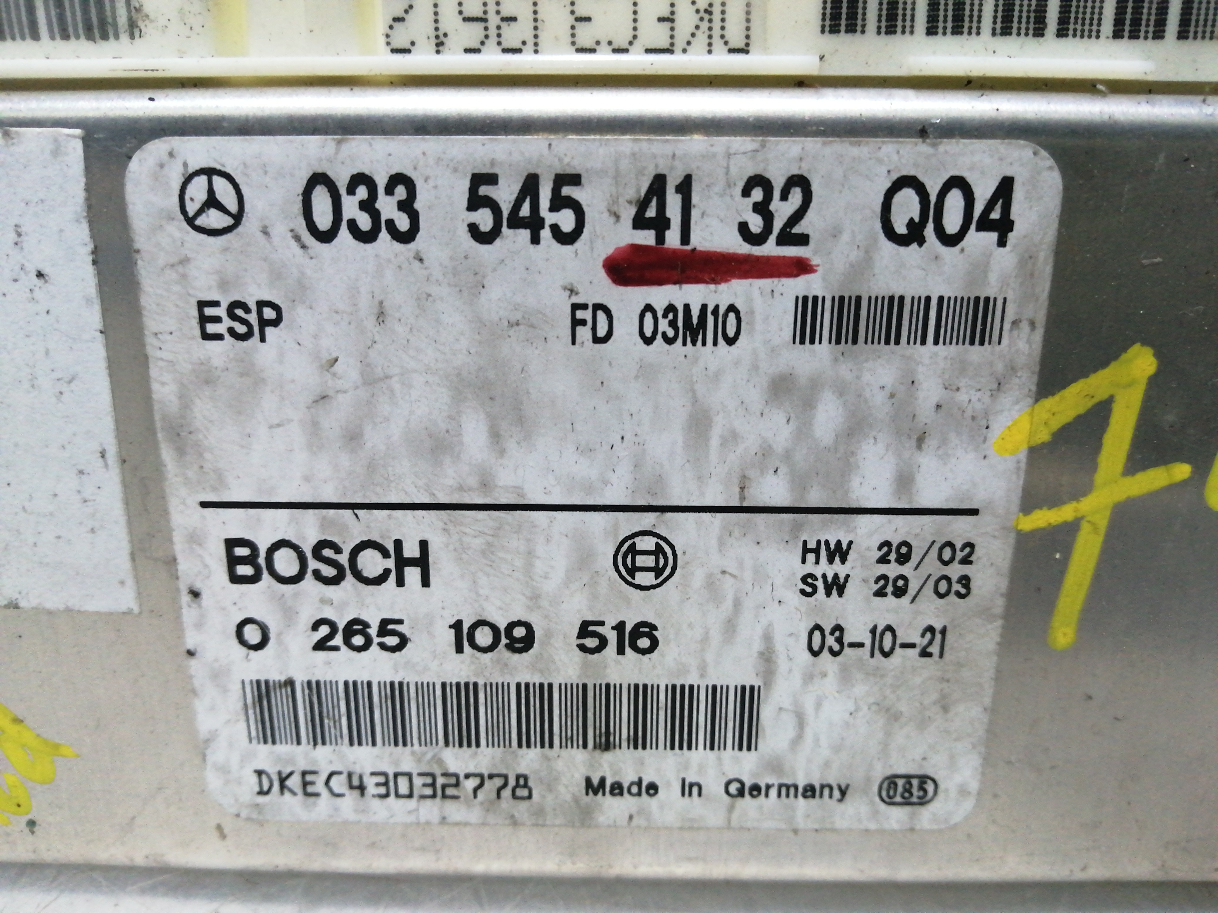 Centralina ESP MERCEDES-BENZ E-CLASS (W211) | 02 - 09 Imagem-2