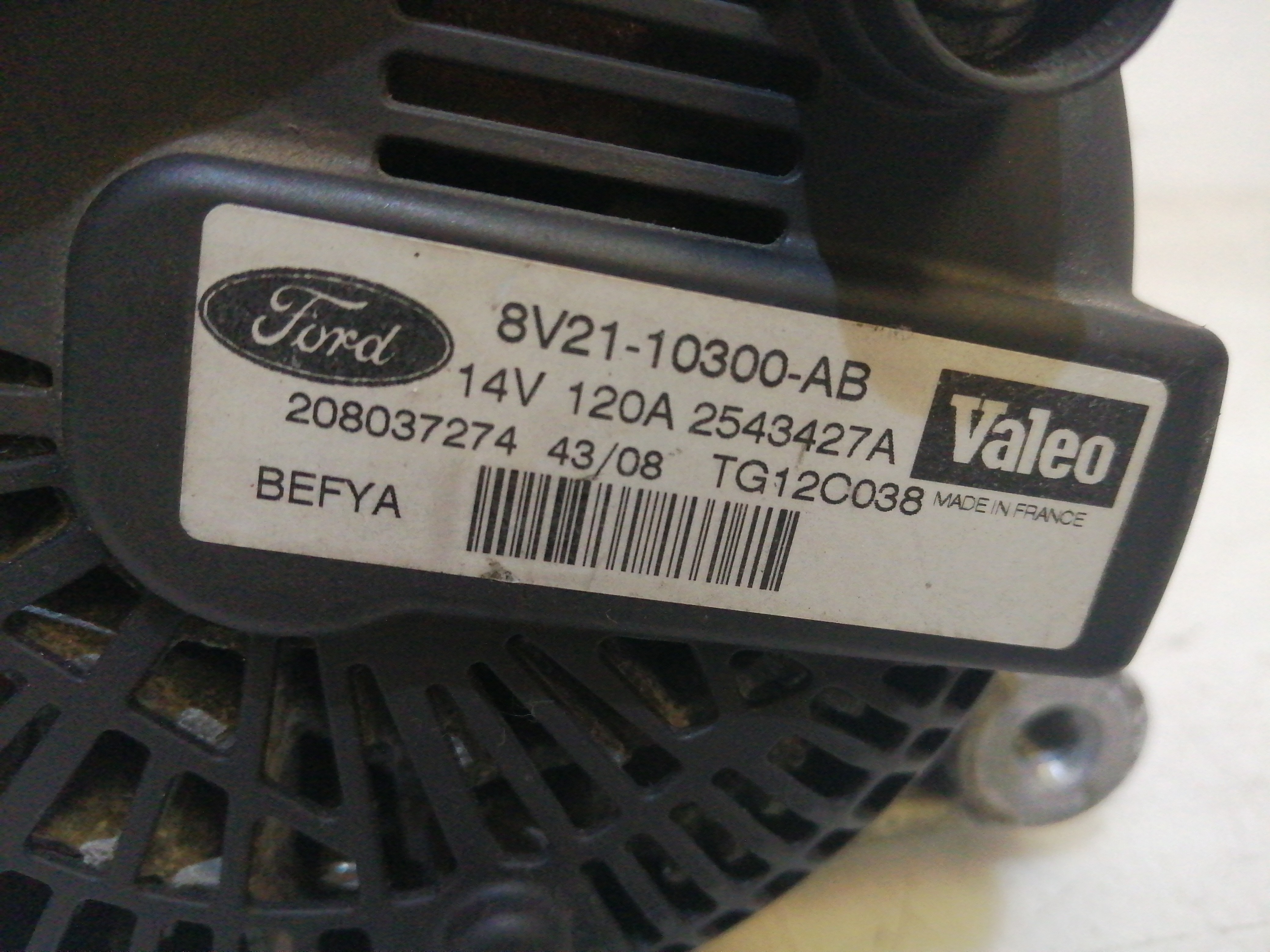 Alternador FORD FIESTA VI (CB1, CCN) | 08 -  Imagem-3
