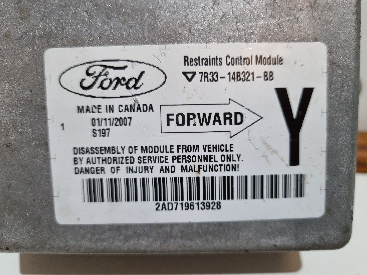 Centralina des coussins gonflables FORD USA MUSTANG Coupé | 04 -  Imagem-3