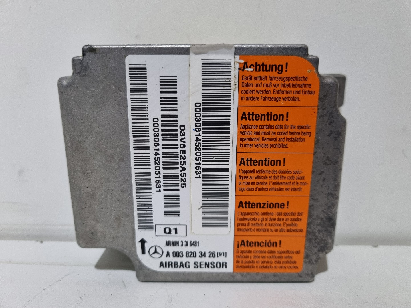 Centralina des coussins gonflables MERCEDES-BENZ E-CLASS (W210) | 95 - 03