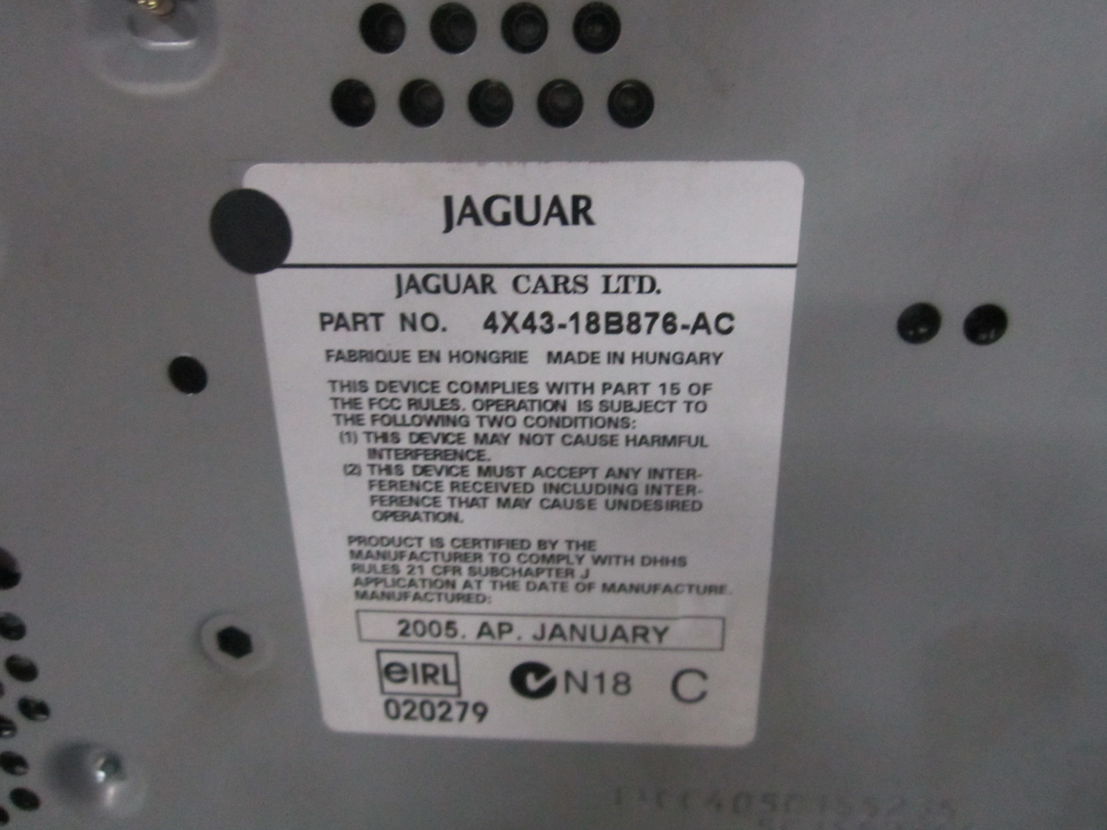 Rádio JAGUAR X-TYPE (X400) | 01 - 09 Imagem-1