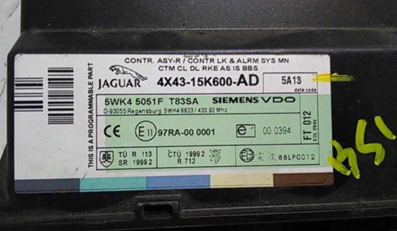 Centralina dos Vidros / modulo confort JAGUAR X-TYPE (X400) | 01 - 09 Imagem-2