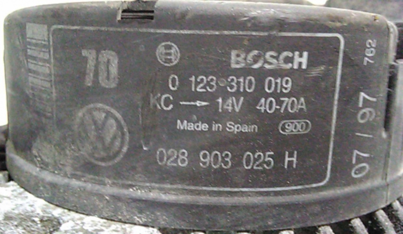 Alternador VOLKSWAGEN POLO (6N1) | 94 - 99 Imagem-3