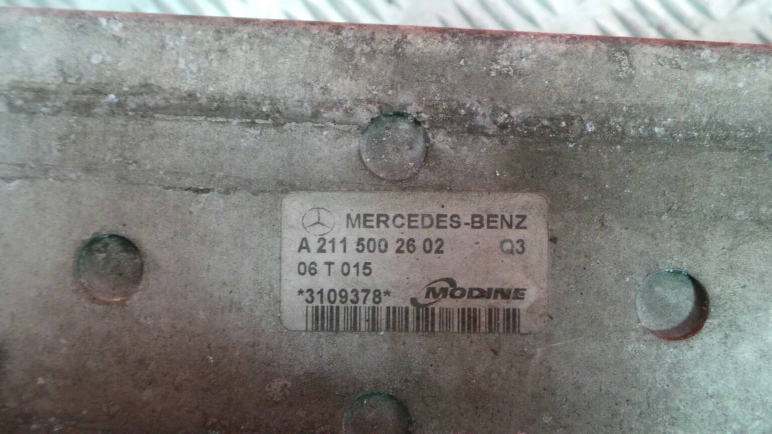 Radiador do Intercooler MERCEDES-BENZ E-CLASS (W211) | 02 - 09