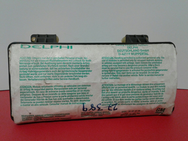 Airbag Passageiro OPEL CORSA C (X01) | 00 - 09