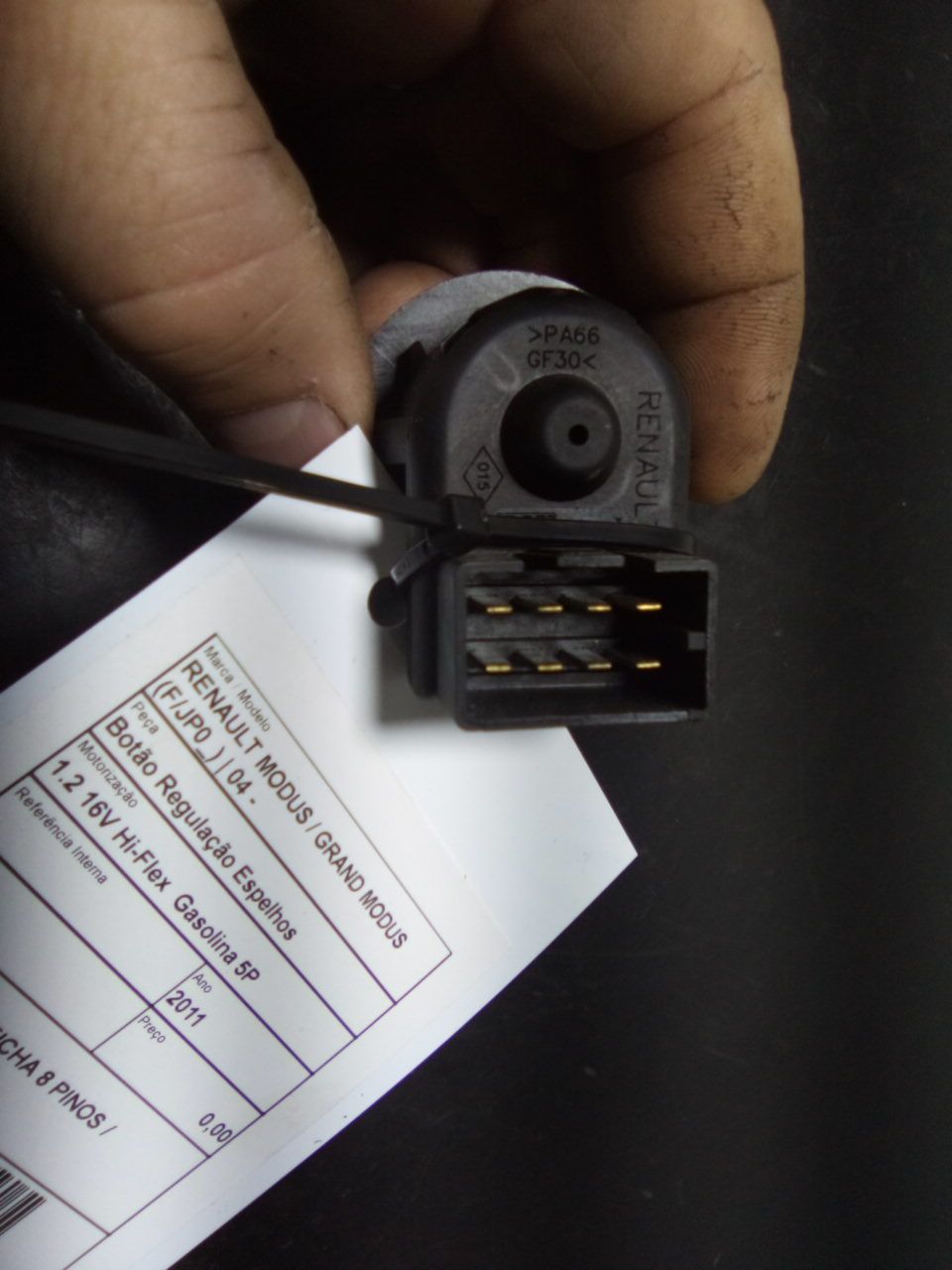 Botão Regulação Espelhos RENAULT MODUS / GRAND MODUS (F/JP0_) | 04 -  Imagem-1