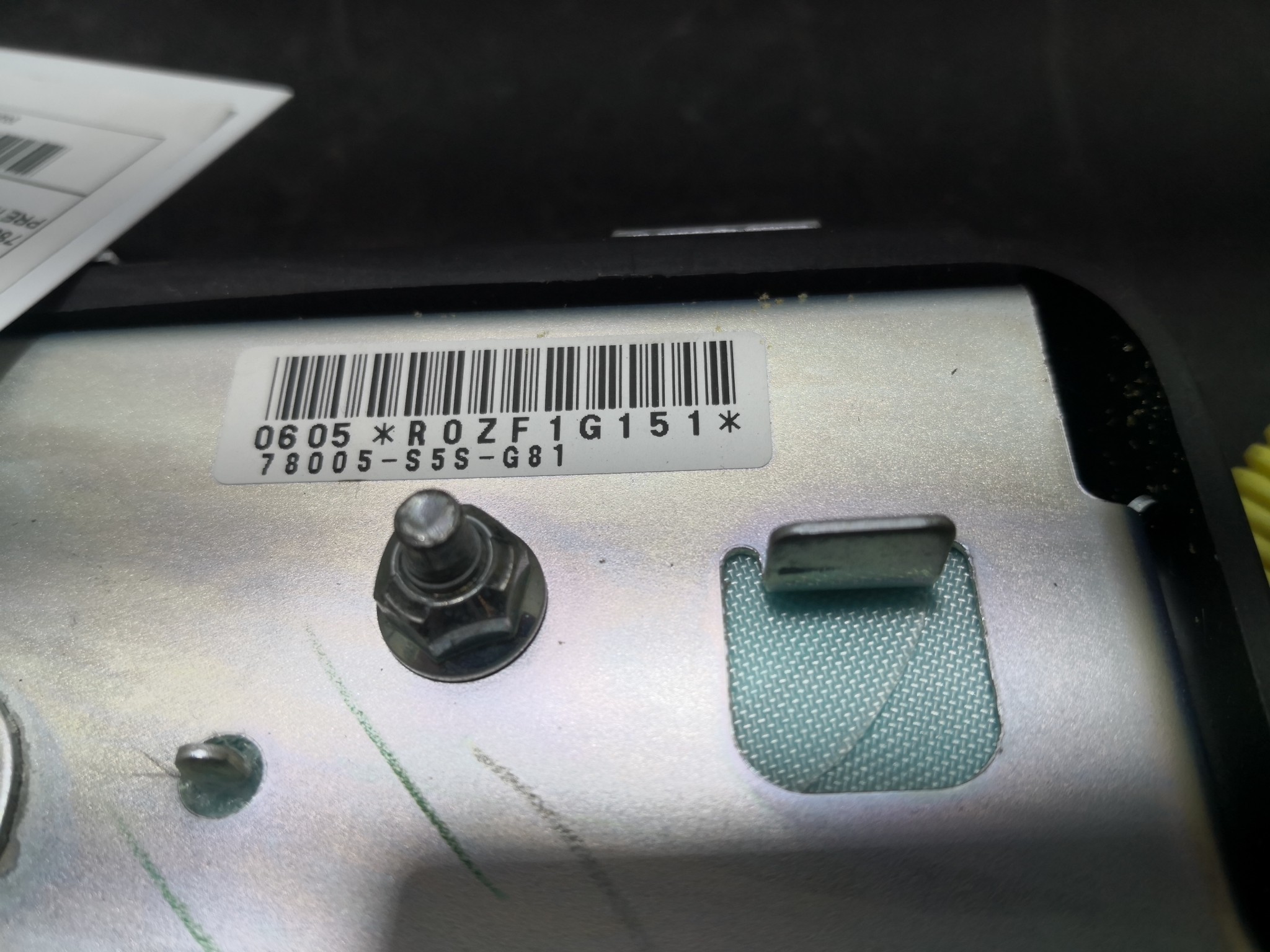 Airbag Banco Esq HONDA CIVIC VII três volumes (ES, ET) | 00 - 06 Imagem-1