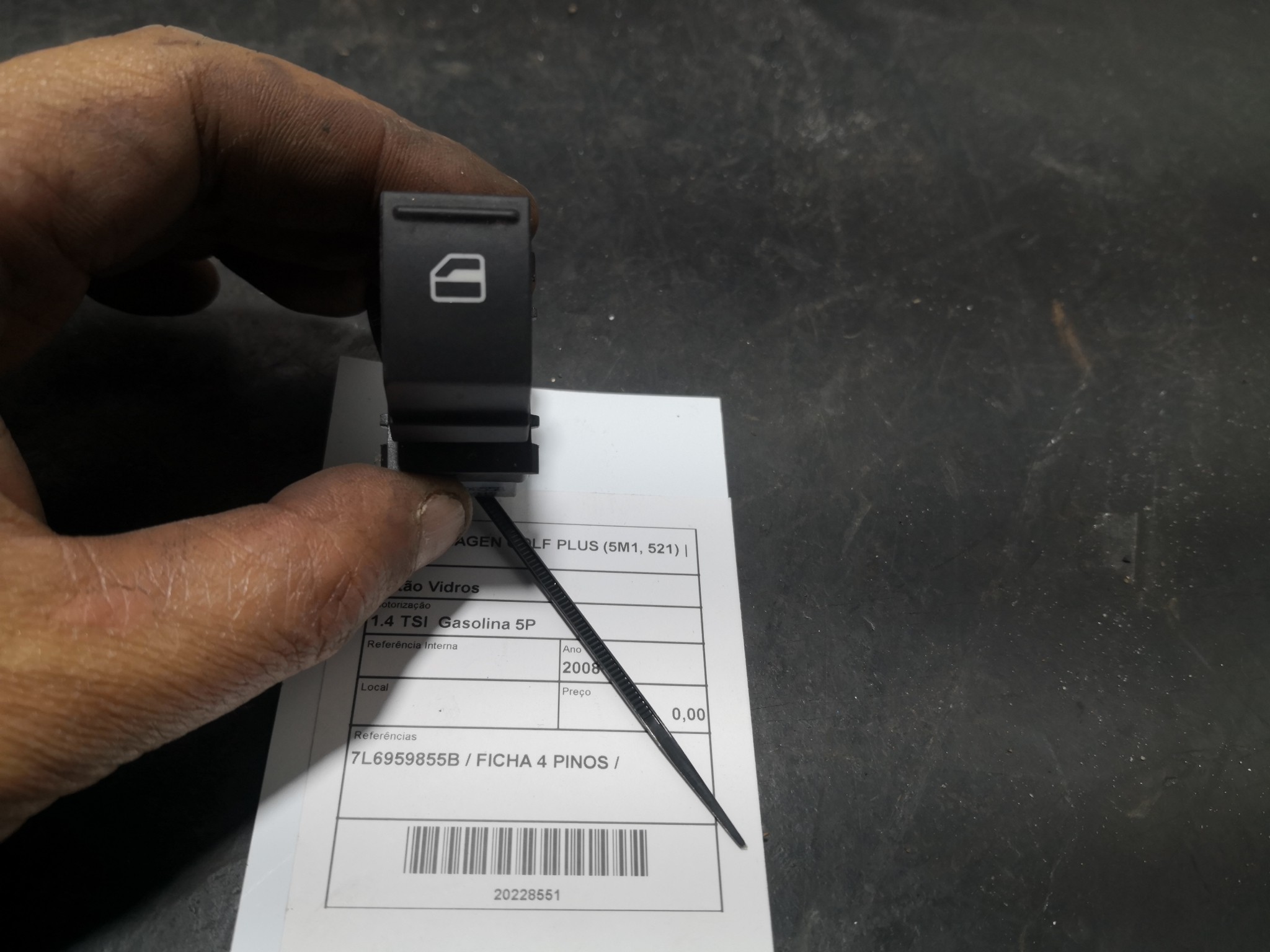 Botão Vidros VOLKSWAGEN - ID S_88550