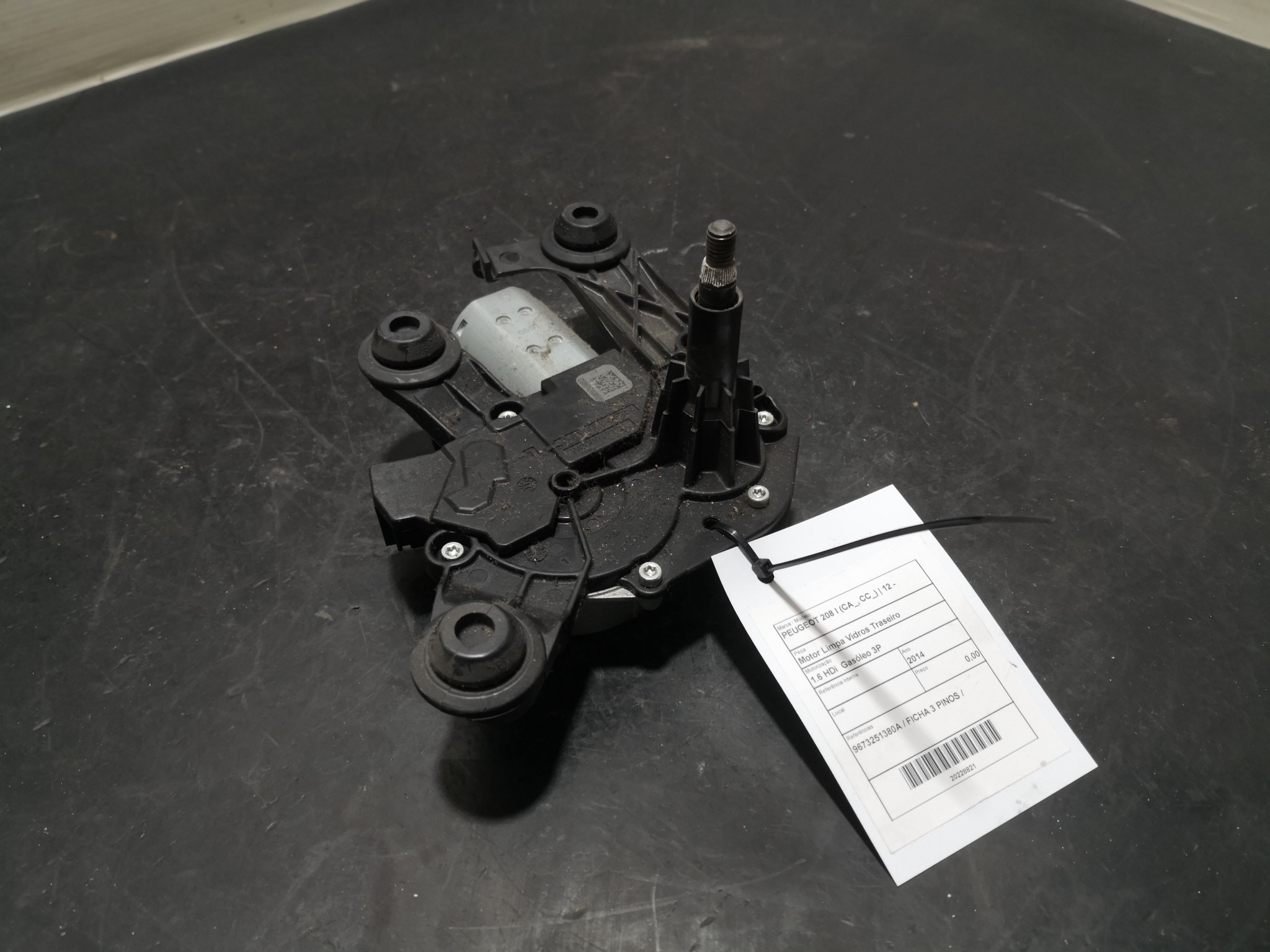 Motor Limpa Vidros Traseiro PEUGEOT - ID S_88820