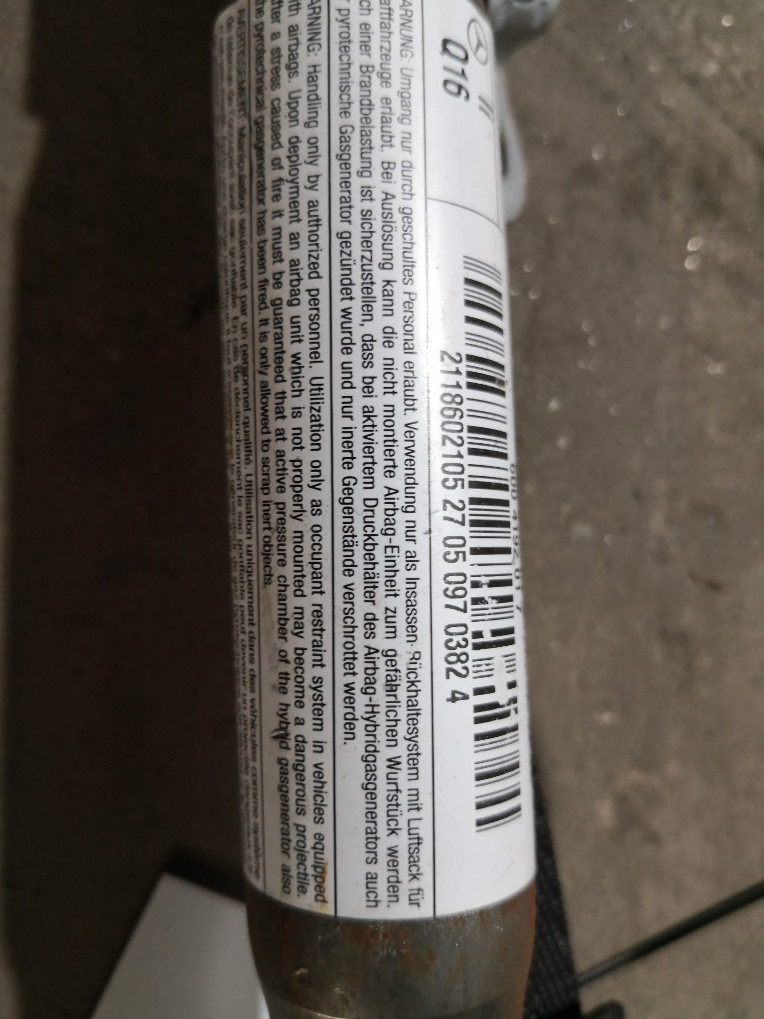 Airbags de Cortina Esq MERCEDES-BENZ E-CLASS (W211) | 02 - 09 Imagem-1