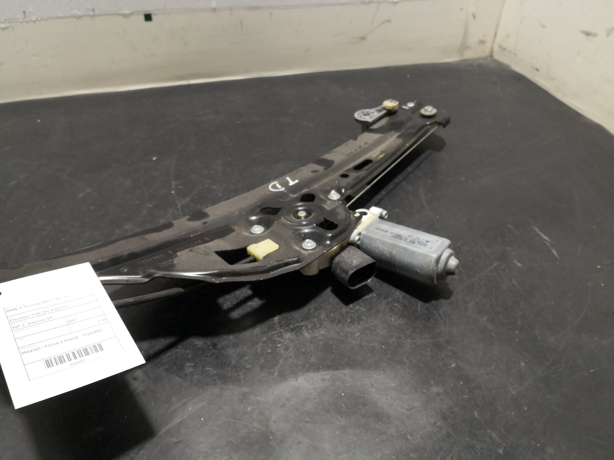 Elevador Trás Dto Electrico BMW - ID S_88936