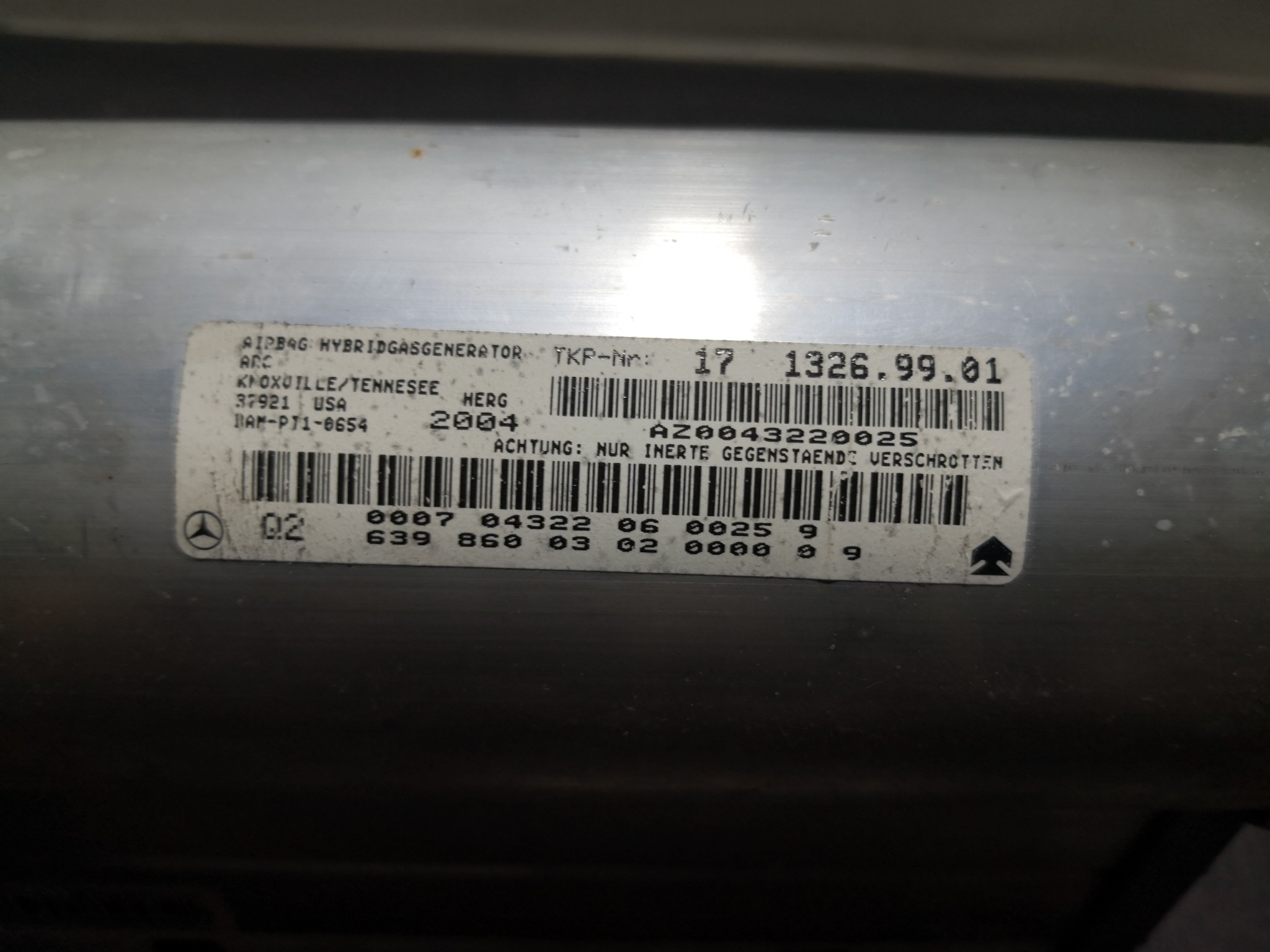 Airbag Passageiro MERCEDES-BENZ VITO Autocarro (W639) | 03 -  Imagem-2