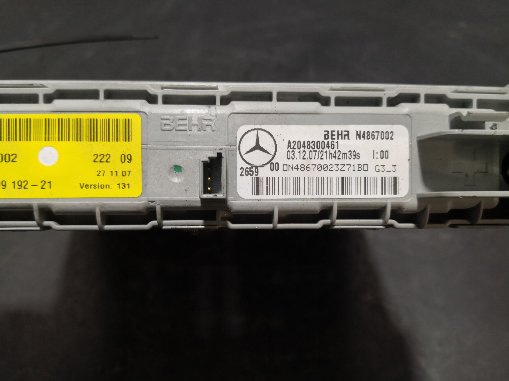 Radiador de Aquecimento Elétrico MERCEDES-BENZ C-CLASS (W204) | 07 - 15 Imagem-3