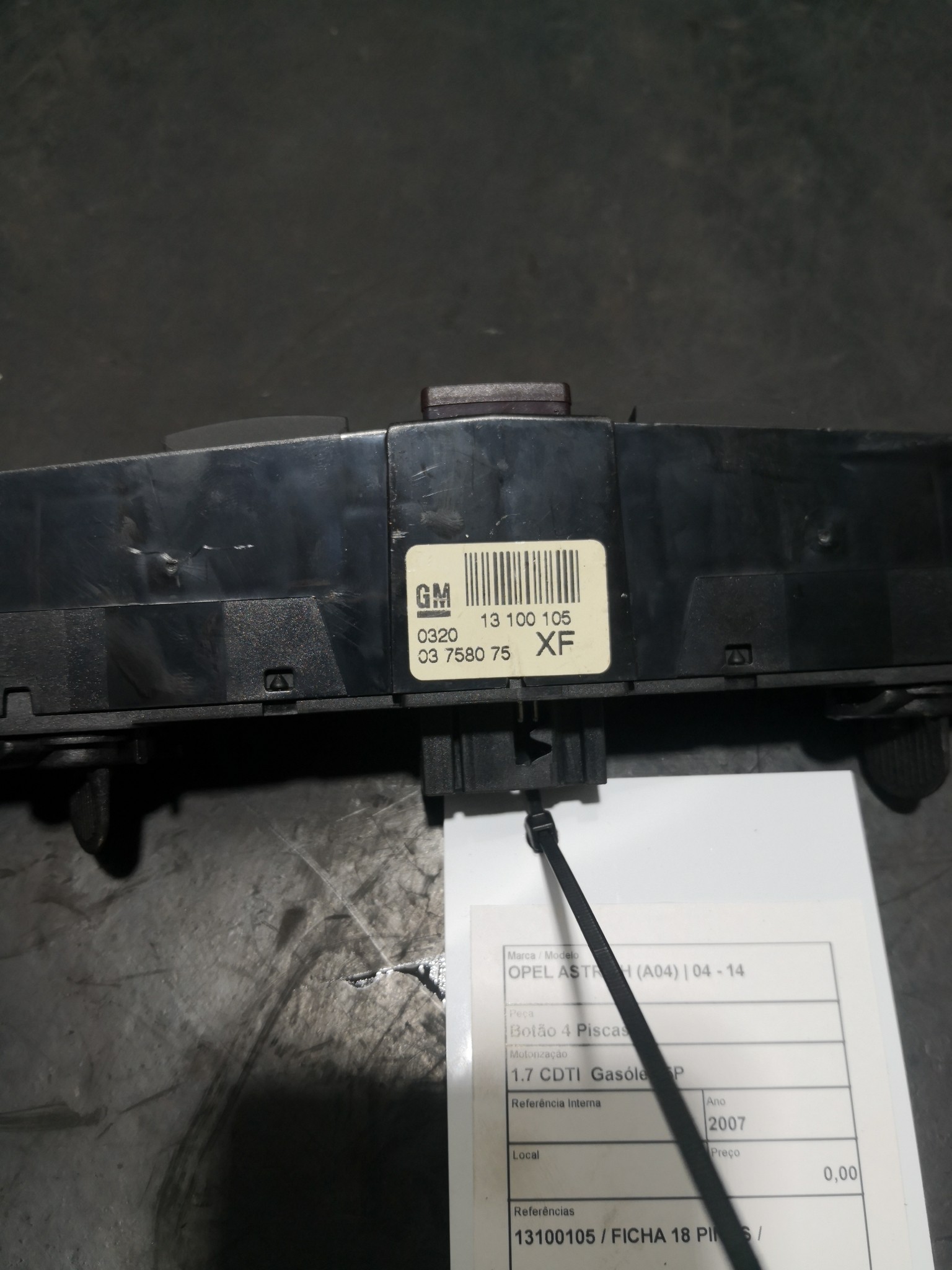 Botão 4 Piscas OPEL ASTRA H (A04) | 04 - 14 Imagem-2