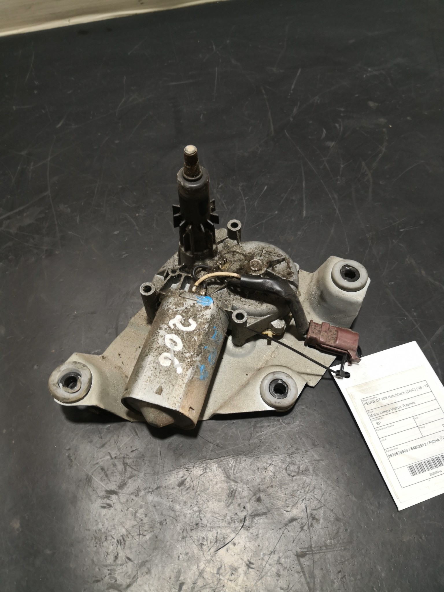 Motor Limpa Vidros Traseiro PEUGEOT - ID S_67017