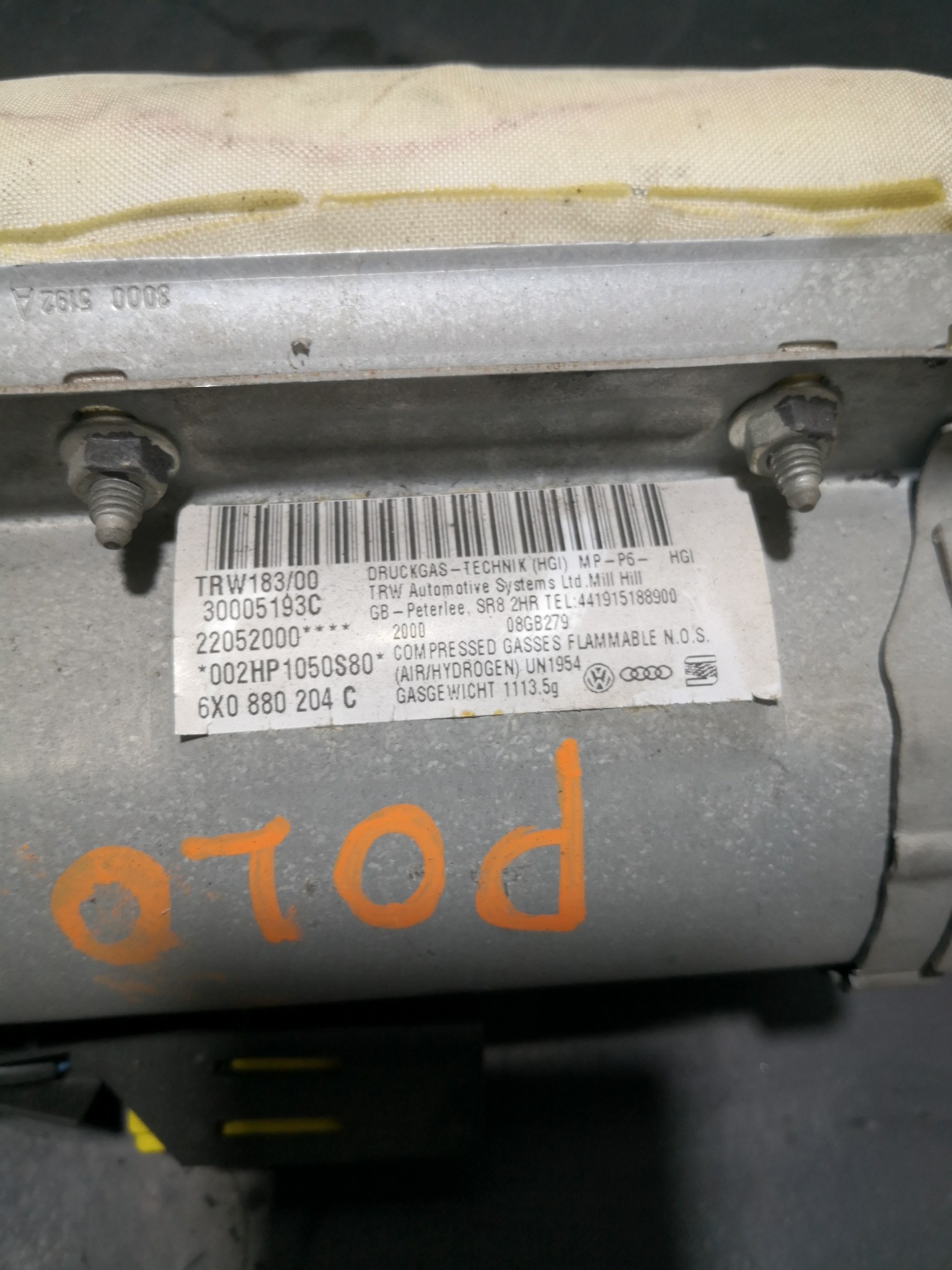 Airbag Passageiro VOLKSWAGEN POLO (6N2) | 99 - 01 Imagem-1