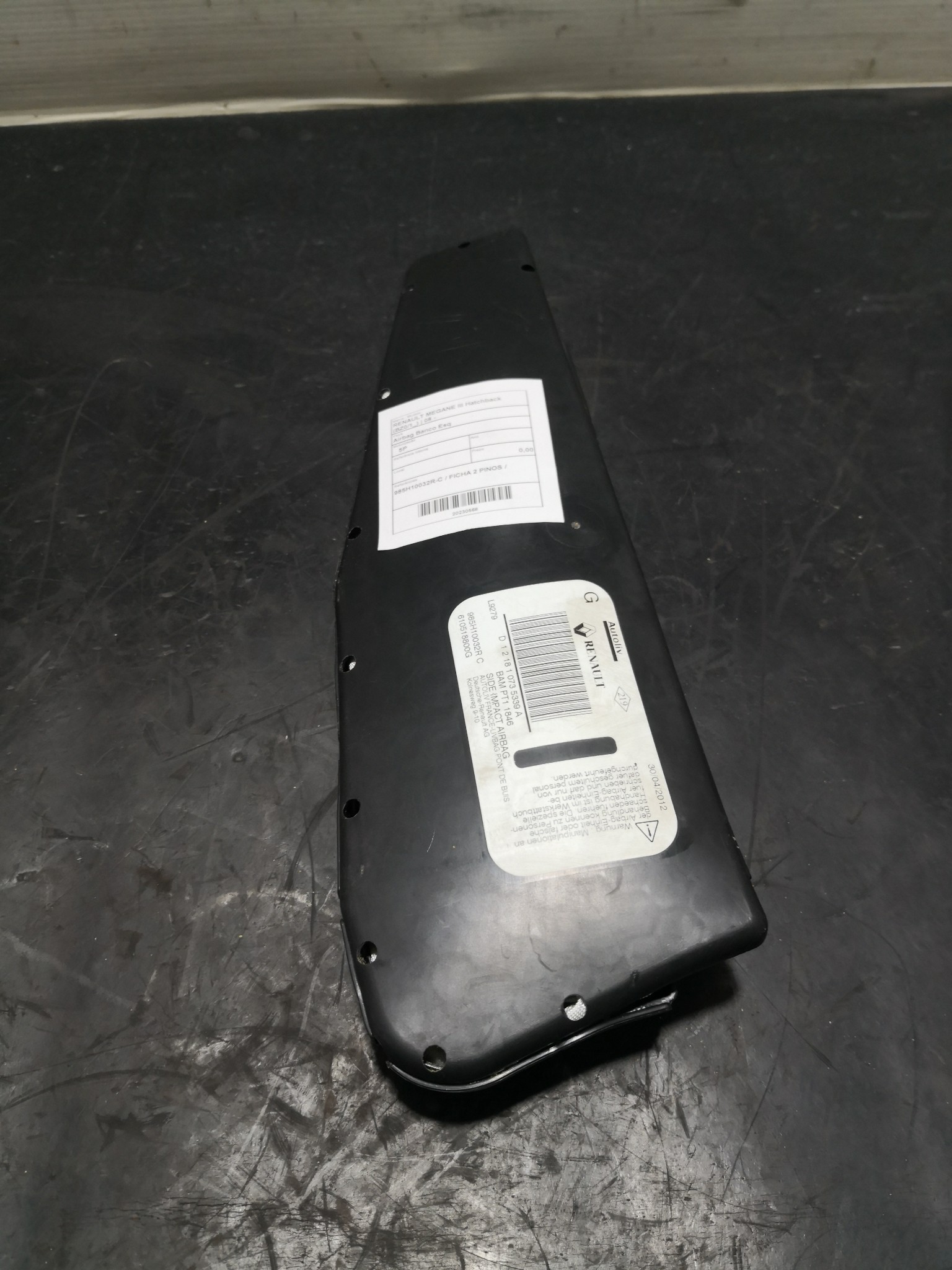 Airbag Banco Esq RENAULT MEGANE III Hatchback (BZ0/1_) | 08 -  Imagem-1