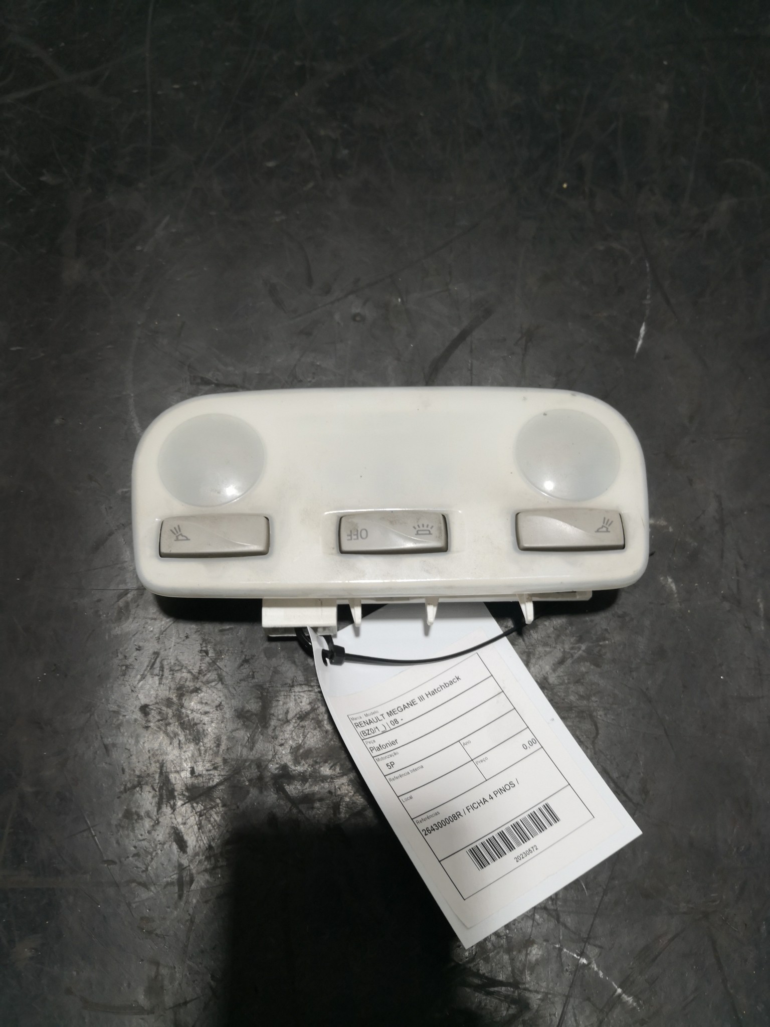 Plafonier  RENAULT MEGANE III Hatchback (BZ0/1_) | 08 -  Imagem-2