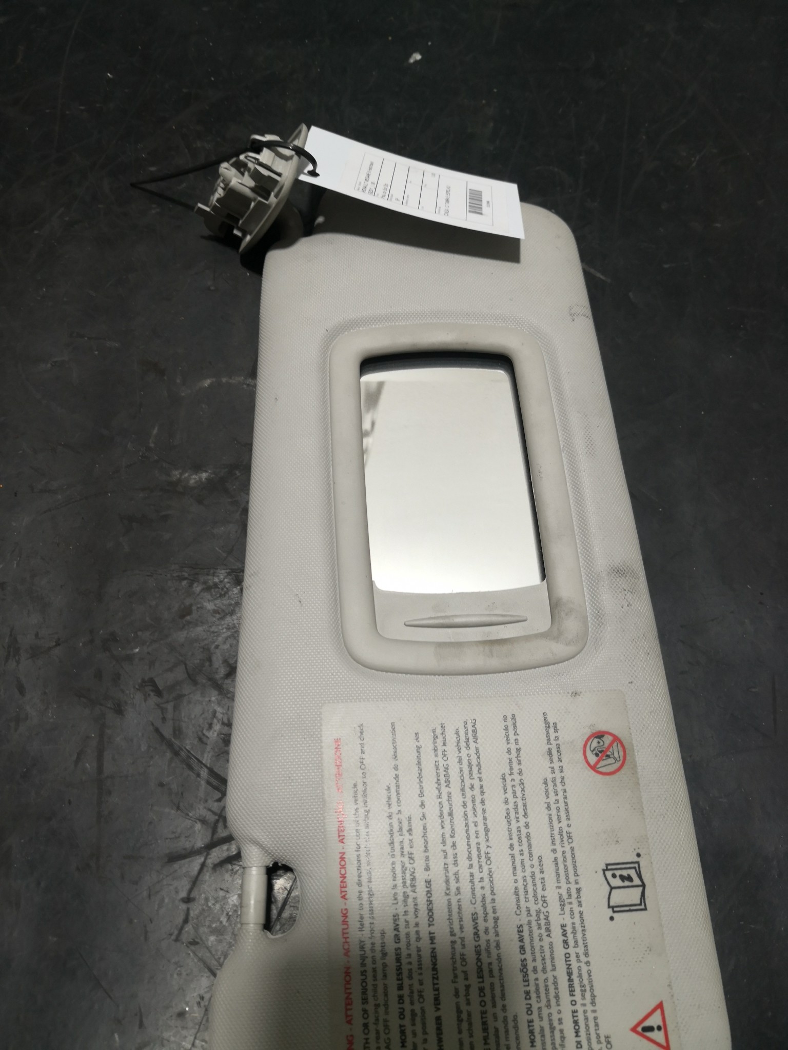 Pala de Sol Dto RENAULT MEGANE III Hatchback (BZ0/1_) | 08 -  Imagem-2