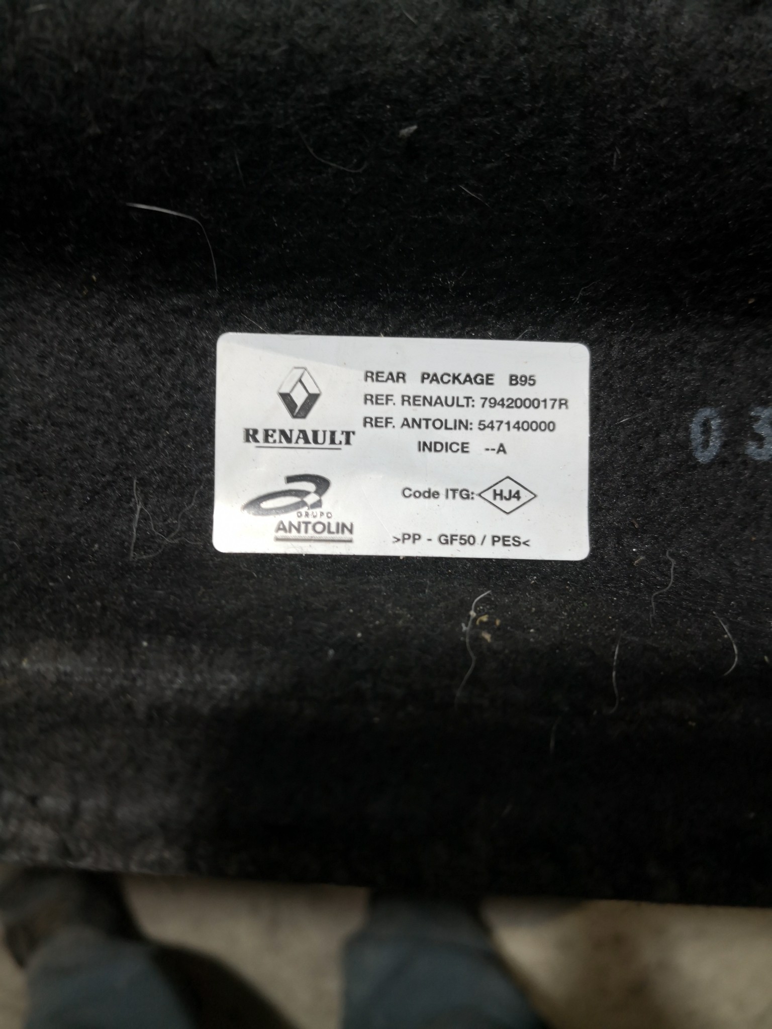 Cortina / Tampo da Mala RENAULT MEGANE III Hatchback (BZ0/1_) | 08 -  Imagem-2