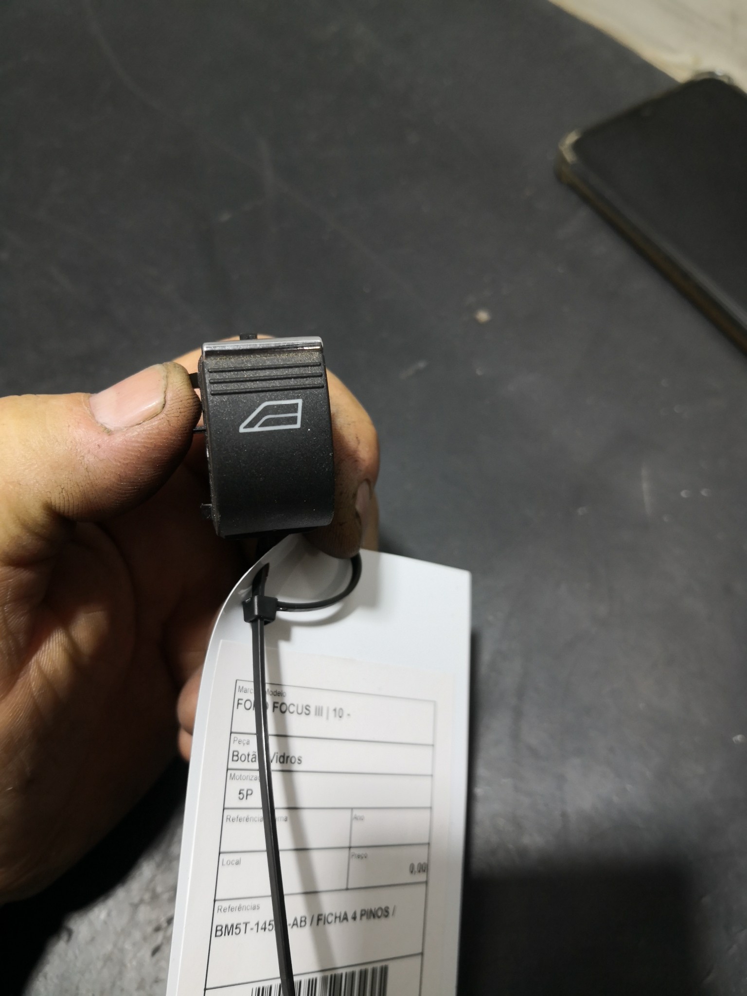 Botão Vidros FORD - ID S_90687