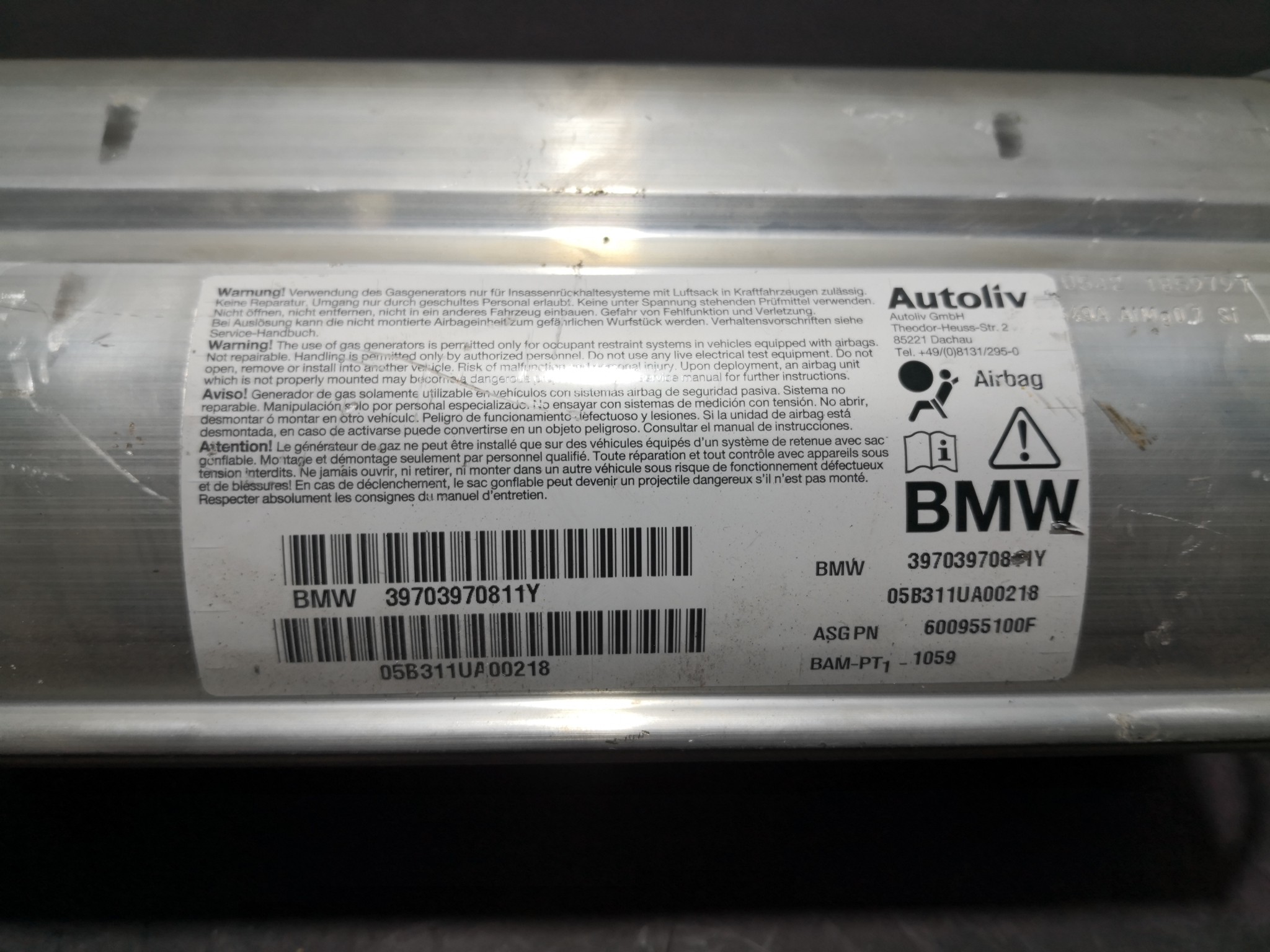 Airbag Passageiro BMW 5 Touring (E61) | 04 - 10 Imagem-1